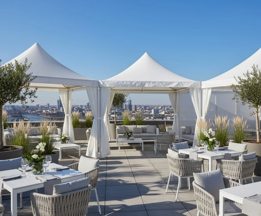 Organizacija proslava na krovu zgrade